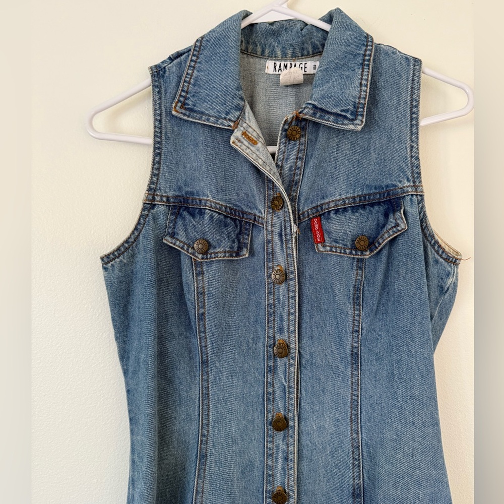 Vintage 90s Rampage jean dress